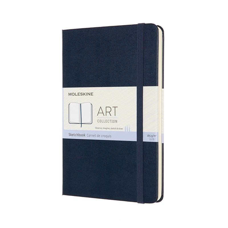 _勿上架_MOLESKINE 藝術系列素描本 M型 寶藍 - 筆記本/手帳 - 紙 藍色