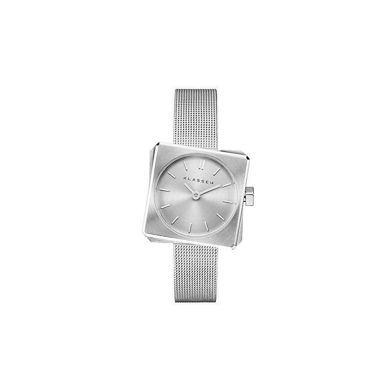 Spin Silver Meshband Watch 25mm - นาฬิกาผู้หญิง - สแตนเลส สีเงิน