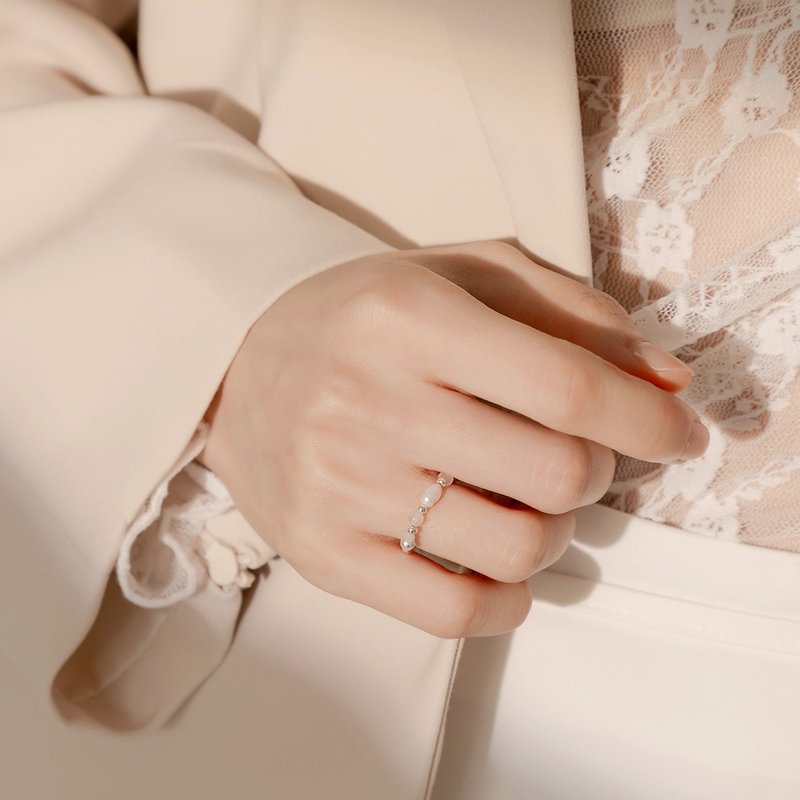 Dawn | Lavender Amethyst Pearl S925 Sterling Silver | Natural Crystal Ring - แหวนทั่วไป - คริสตัล สีม่วง