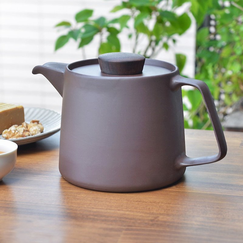 其他材質 茶壺/茶杯/茶具 咖啡色 - 日本FORMLADY 小泉誠 日製萬古燒紫砂煎茶/咖啡壺-1.1L