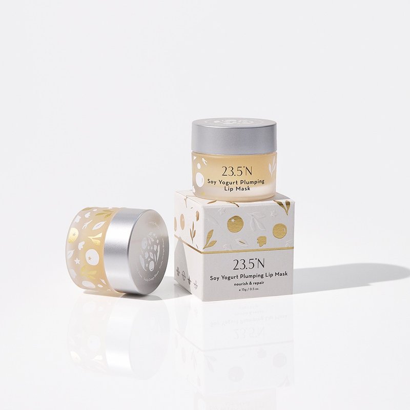 【期間限量】豆乳優格彈潤唇膜15g(暖橙果香版)│純複方精油 - 護唇膏/唇部保養 - 其他材質 白色
