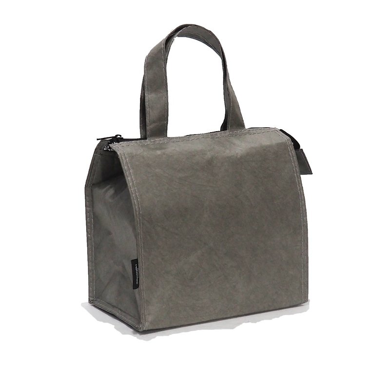 Lunch Bag / Shin Design Thermal Washable Paper Bag - Lunch Boxes - Waterproof Material Gray