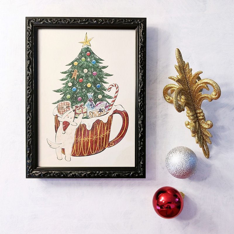 5×7 Christmas Special Drink Art print - Posters - Paper Green