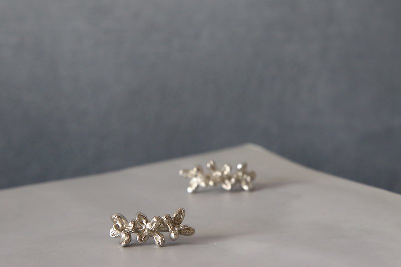 Flower Earrings - Earrings & Clip-ons - Sterling Silver Silver