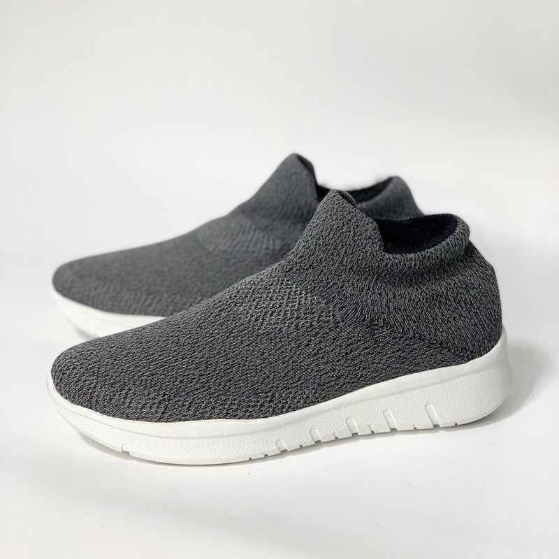 Exclusive design, warm inner brushed knitted casual shoes, knitted breathable shoes - Women's Casual Shoes - Other Materials 