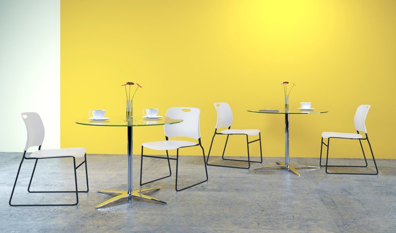 Harmony スタッキングダイニングチェア（2脚セット）1脚あたり1499元 | 多色展開 - 椅子・ソファー - 金属 ホワイト