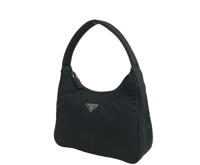 VINTAGE●PRADA●プラダトライアングルバッグ 日本直送 名牌中古包 】PRADA プラダ テスート ハンドバッグ