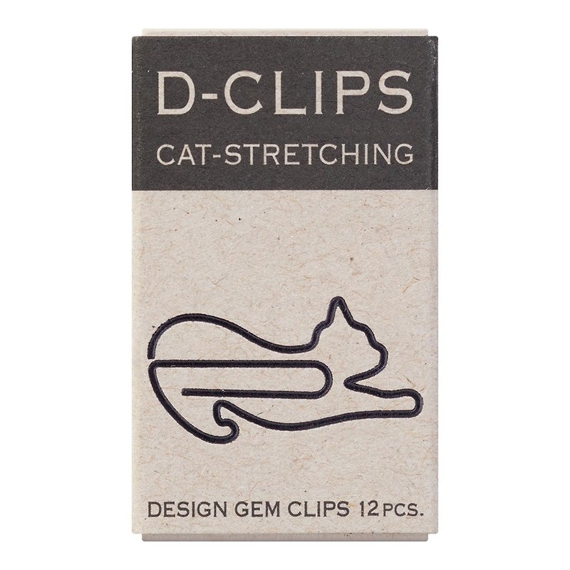 MIDORI Animal Paper Clip-Cat Stretching