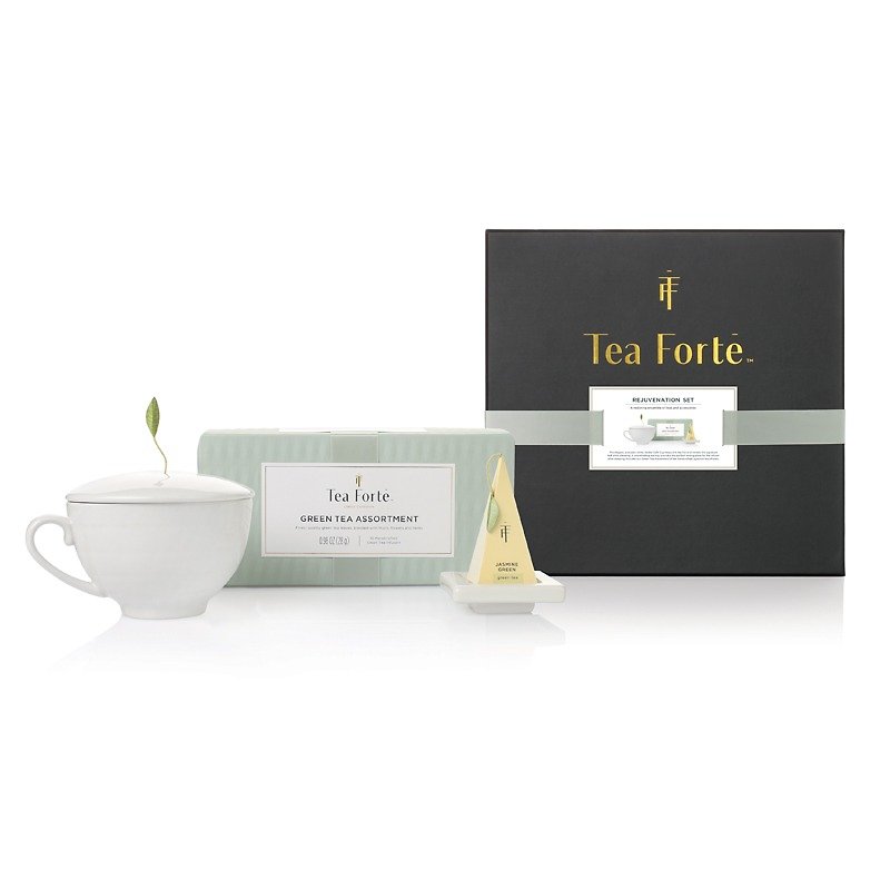 Tea Forte Single Unusual Tea Tea Set Rejuvenation Gift Set - Tea - Fresh Ingredients 