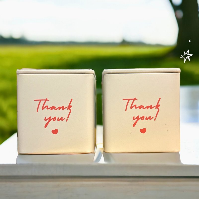 Sage Tea [Thank you series including card] Cookie/ Floral Tea Bag Tin Can 2 Pack - Handmade Cookies - Other Materials 