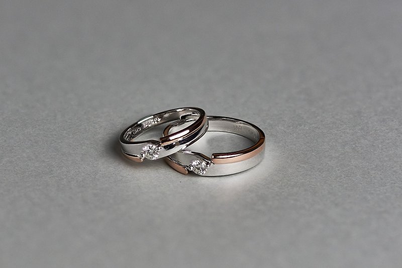 【Remember】18K gold • Gold Vermeil •  COUPLE RING • WEDDING RING - แหวนทั่วไป - เงินแท้ สีเงิน