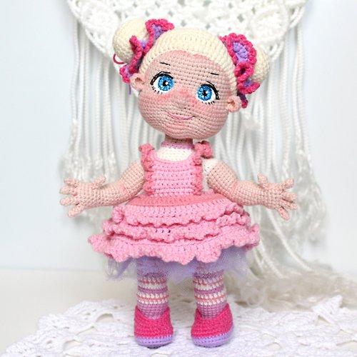 ZiminaDoll Crochet baby doll pattern PDF in English Amigurumi stuffed doll DIY