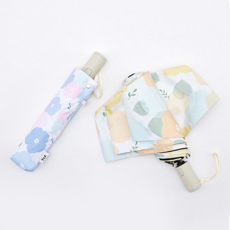 Tcf. 漫天花瓣 全遮光 抗UV 省力 自動開收傘 陽傘 雨傘 防曬 - 雨傘/雨衣 - 其他材質 黃色