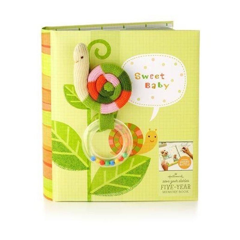 Baby Scrapbook (with snail hand-cranked toy)【Hallmark-gift】 - Photo Albums & Books - Other Materials Multicolor