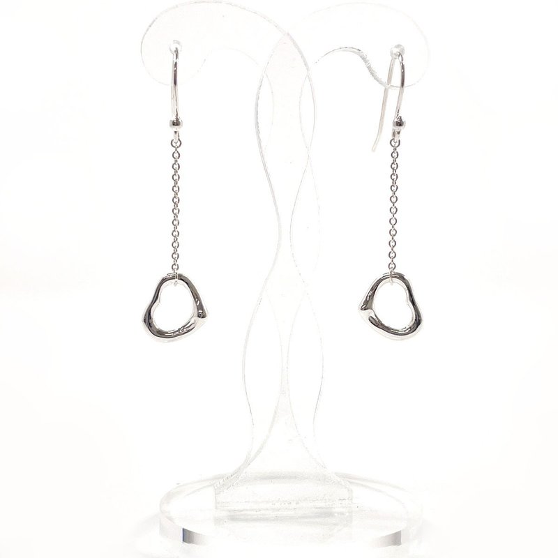 【日本直送 中古美品】ティファニー TIFFANY&Co. ピアス オープンハート ドロップピアス エルサペレッティ シルバー925 - 耳環/耳夾/耳骨夾 - 純銀 銀色