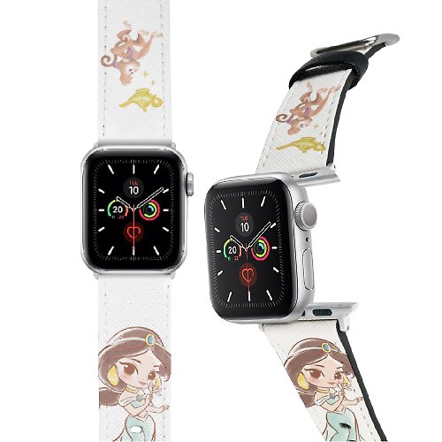 i-Smart 迪士尼 Disney-Apple Watch錶帶-皮革系列-Q版茉莉公主 Jasmine