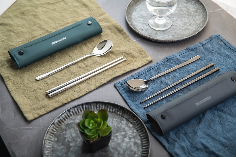 Resense Portable Eco-Friendly Cutlery Set - Chopsticks - Eco-Friendly Materials 