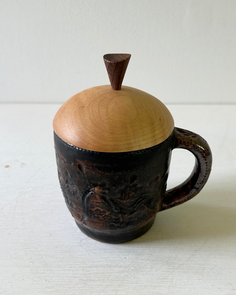マグ・茶・No.2 - 咖啡杯/馬克杯 - 陶 咖啡色