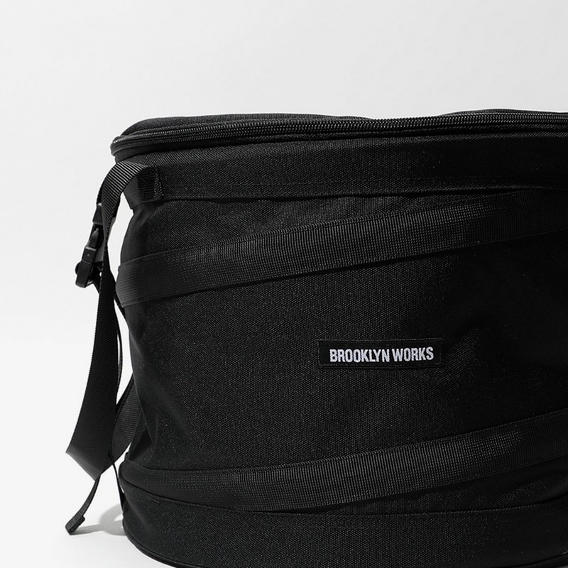 BROOKLYNWORKS 多功能彈簧保冰/保溫桶包-黑色 - 野餐墊/露營用品 - 聚酯纖維 黑色