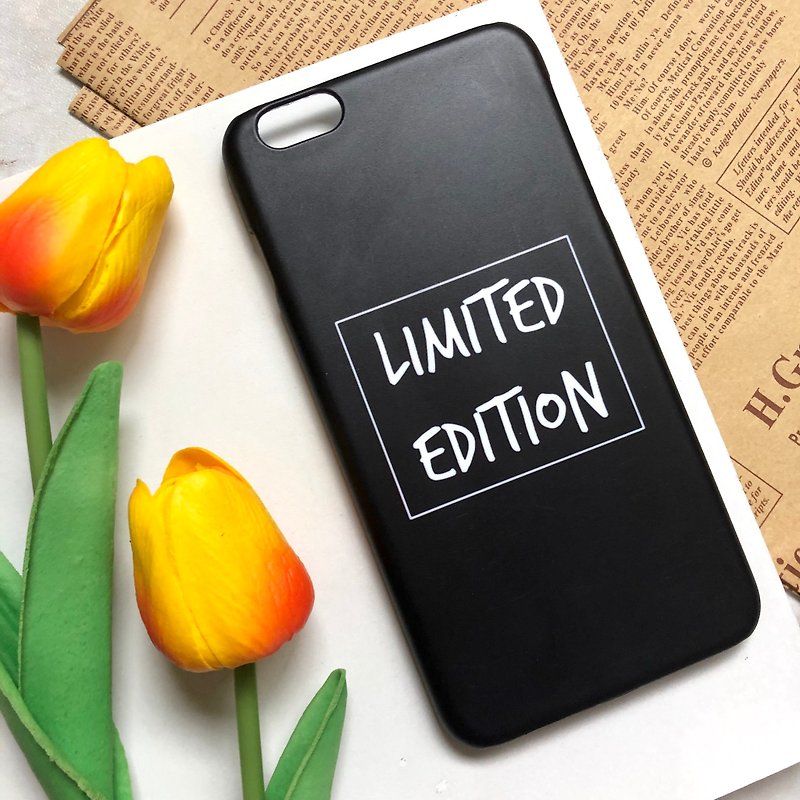 limited edition :: phrase collection - Phone Cases - Plastic Black