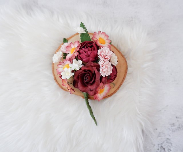 Wedding flower wrist corsage sunflower, yellow, floral bracelet - Shop  petalsdesignstudio Corsages - Pinkoi