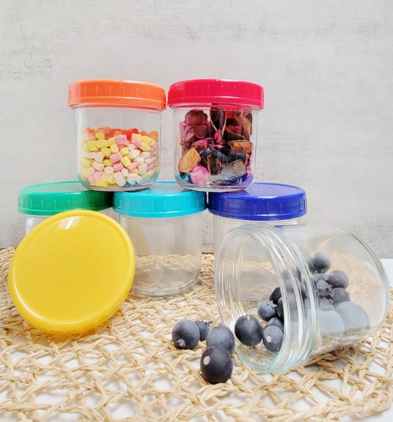 WildJar wide mouth rainbow mason jar set (six pieces) - Other - Glass Multicolor