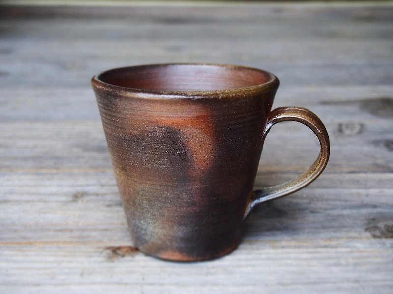 備前 コーヒーカップ(大)　c5-052 - マグカップ - 陶器 ブラウン