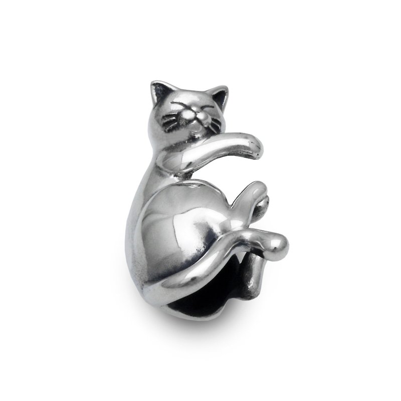 cat earcuff,Right ear,sterling silver,made in japan,snd111 - ต่างหู - เงินแท้ 
