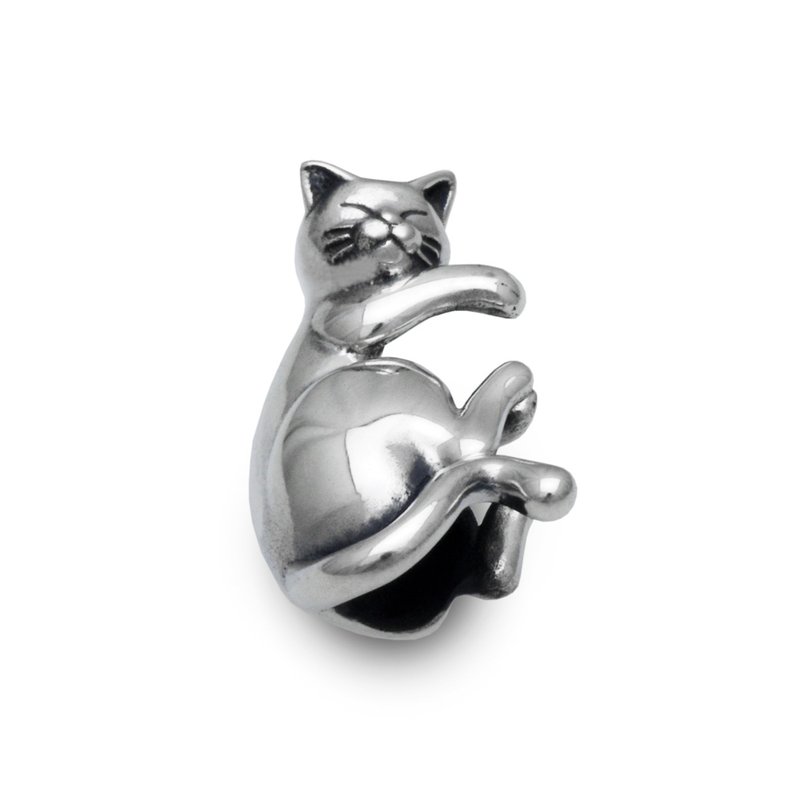 猫 シルバー925 イヤーカフ/片耳/送料無料/シルバーアクセサリー/プレゼント/シンプル/日本製/snd111 - 耳環/耳夾/耳骨夾 - 純銀 