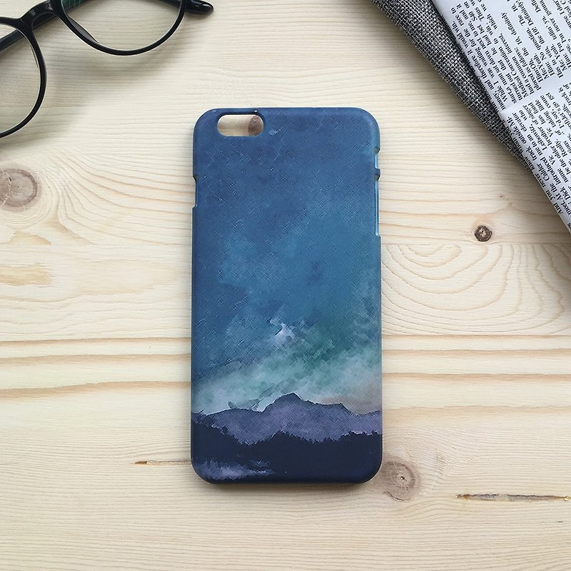 Night -iPhone (i5.i6s, i6splus) / Android (Samsung, Samsung, HTC, Sony) Original mobile phone shell / protective sleeve / can be customized / Christmas gift - Phone Cases - Plastic Blue
