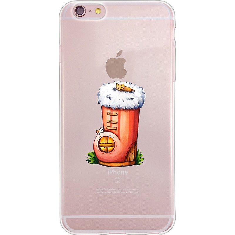 New Year Series - cat house [3] - 2 O'clock-TPU phone case "iPhone / Samsung / HTC / LG / Sony / millet" - Phone Cases - Silicone Orange