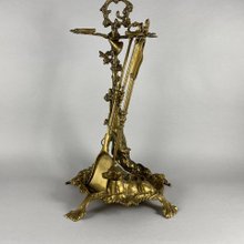 アンティーク ミラーキャビネット 衣類ケア/鍵付き ブロンズ 1930 年代