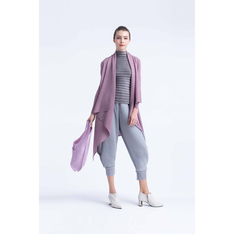 Special cut lilac elegant pleated exterior - เสื้อแจ็คเก็ต - เส้นใยสังเคราะห์ 