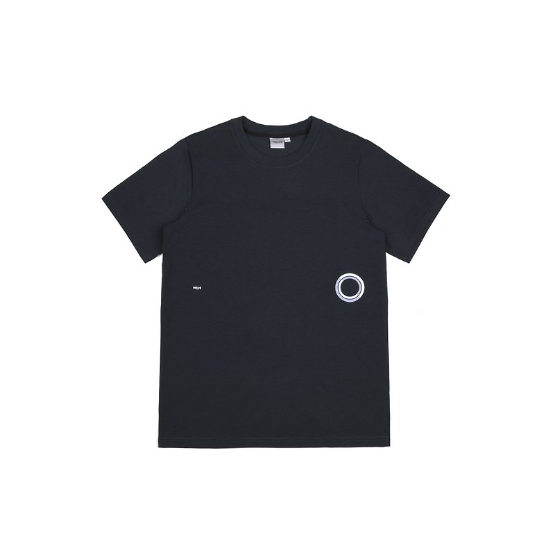 oqLiq - Dualism - 兩儀打磚塊T(黑) - 男 T 恤 - 其他材質 黑色
