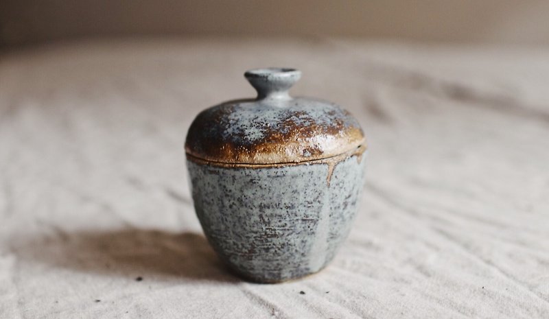 漢方氣味陶罐蠟燭 - キャンドル・燭台 - 陶器 グリーン
