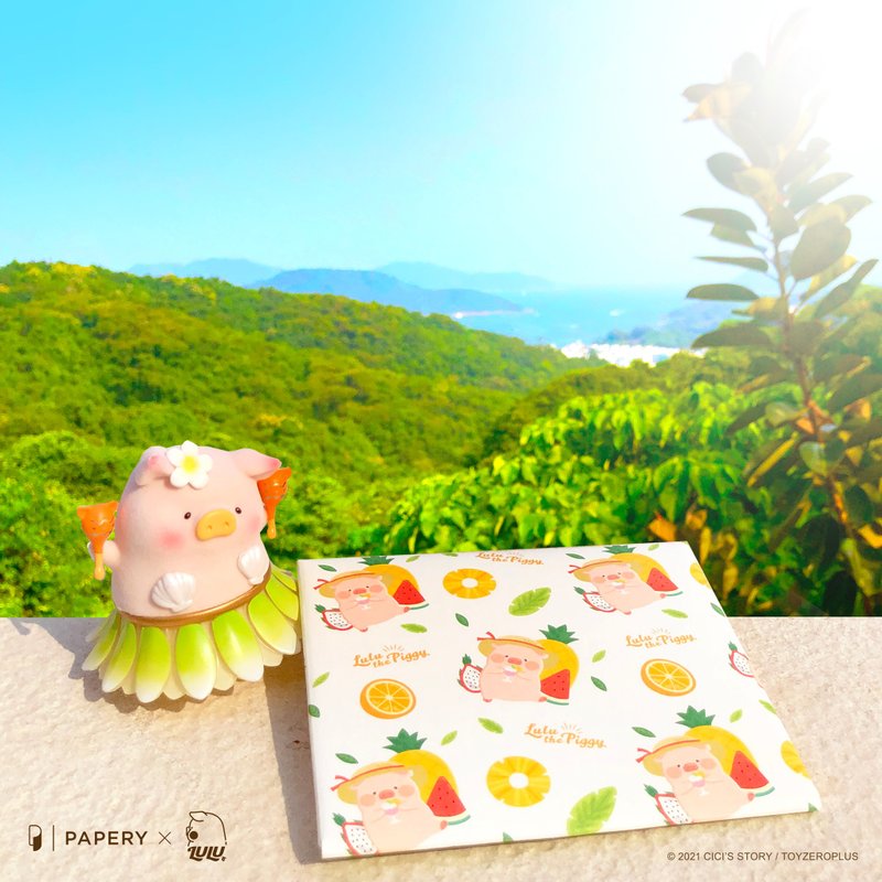 客製化禮物 MASKfolio S口罩套LuLu The Piggy - Fruit Punch - 口罩/口罩收納套 - 紙 