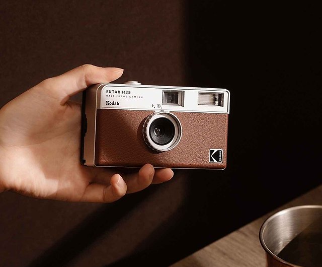 Kodak コダック】レトロフィルムカメラ Kodak Ektar H35 キャラメル ...