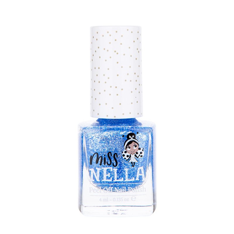 UK [Miss NELLA] Water-based removable safe nail polish for children-Blue Sea MN46 - ยาทาเล็บ - วัสดุอื่นๆ สีน้ำเงิน