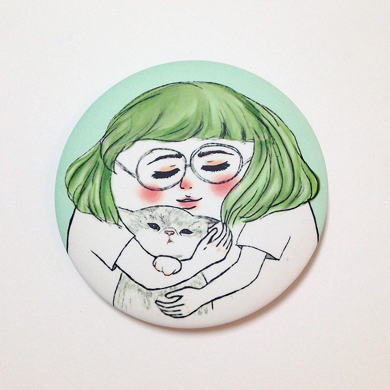 Always with you / large pin back buttons - Badges & Pins - Paper Green