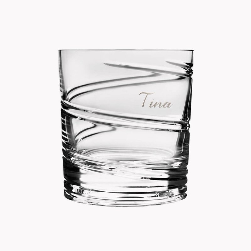 320cc [Germany SHTOX] Man Dance Rotating Whiskey Cup Handmade Custom Lettering Dancing Cup - Bar Glasses & Drinkware - Glass Transparent