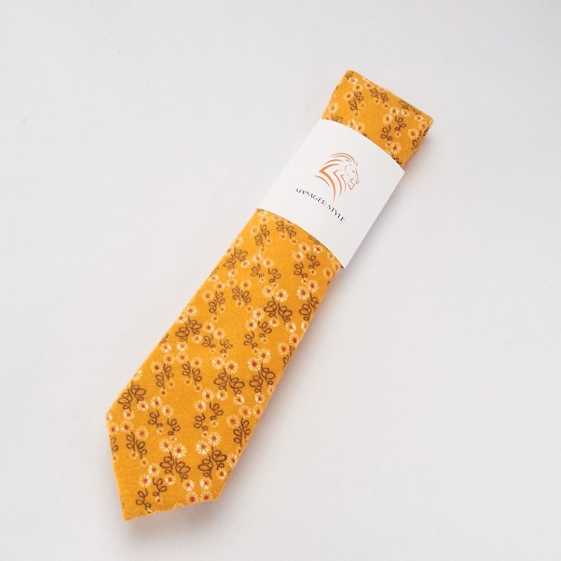 C0615-46 - Ties & Tie Clips - Cotton & Hemp Orange