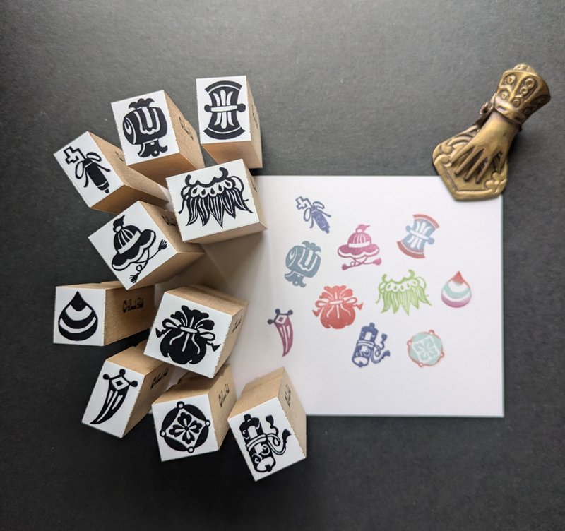 Treasure Stamp 10-piece set - ตราปั๊ม/สแตมป์/หมึก - วัสดุอื่นๆ 