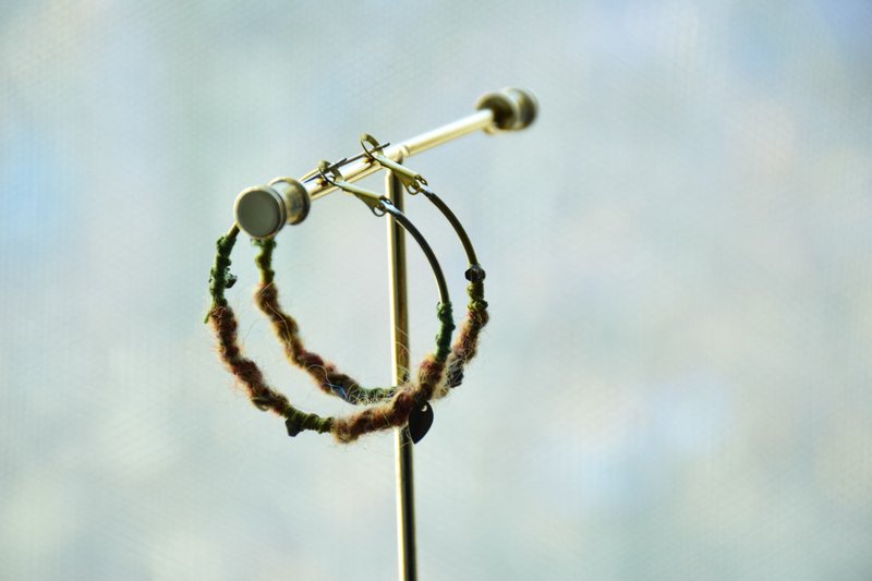 Forest••Wildness Earrings (4cm) - Earrings & Clip-ons - Copper & Brass Multicolor