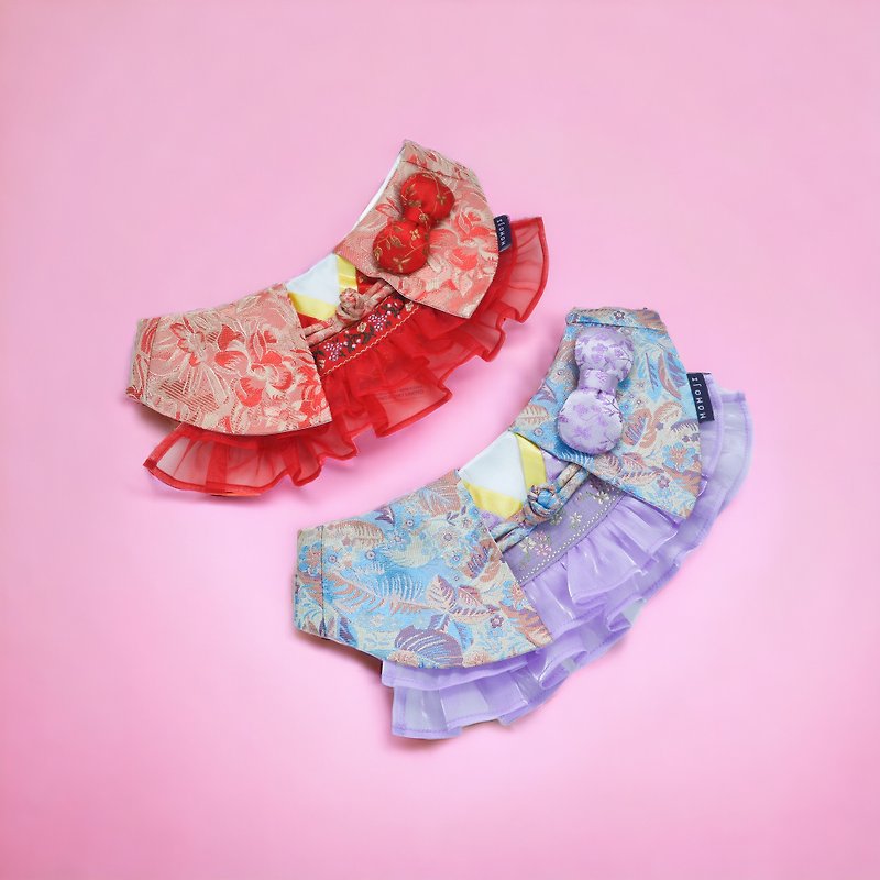 【MOMOJI】Pet Bib | Festival CNY | Shine (New) - Clothing & Accessories - Polyester Multicolor