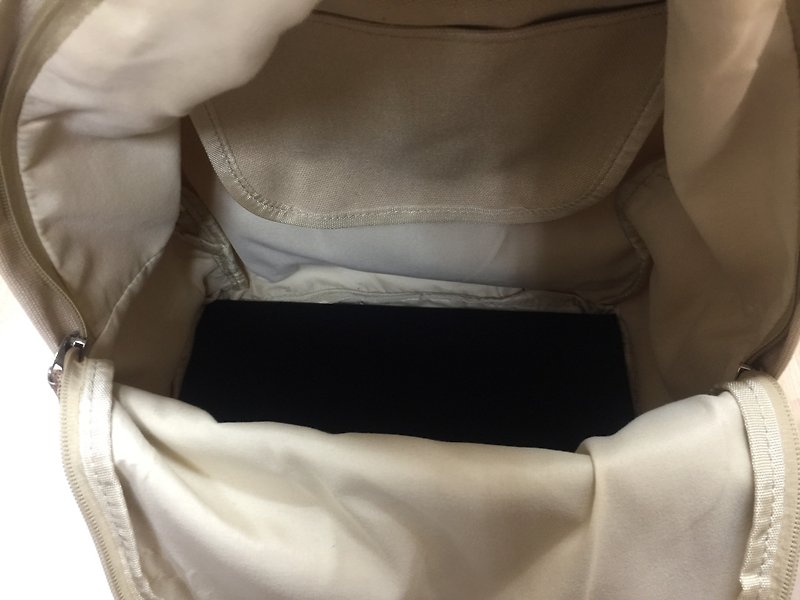 棉．麻 背囊/背包 卡其色 - 加購 後背包膠板底片寬13cmx長30cm