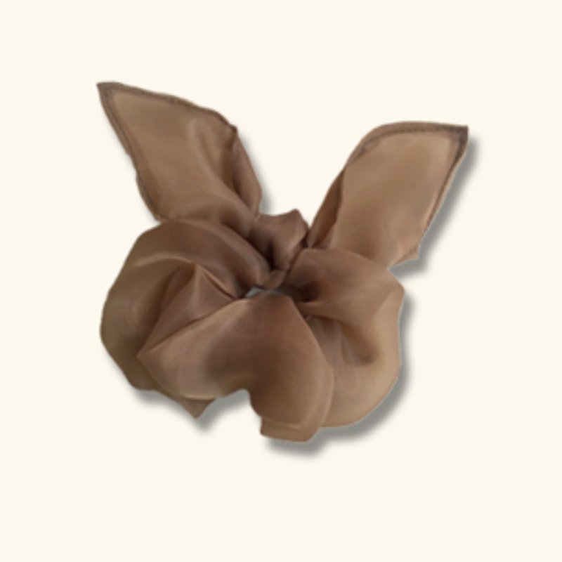 Highestjump Bubble HairBand (Coco Brown) - 髮夾/髮圈 - 棉．麻 咖啡色