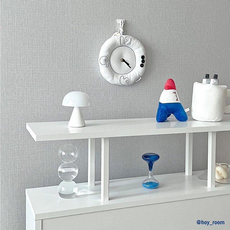 Chubby Clock (White) - 時鐘/鬧鐘 - 棉．麻 白色