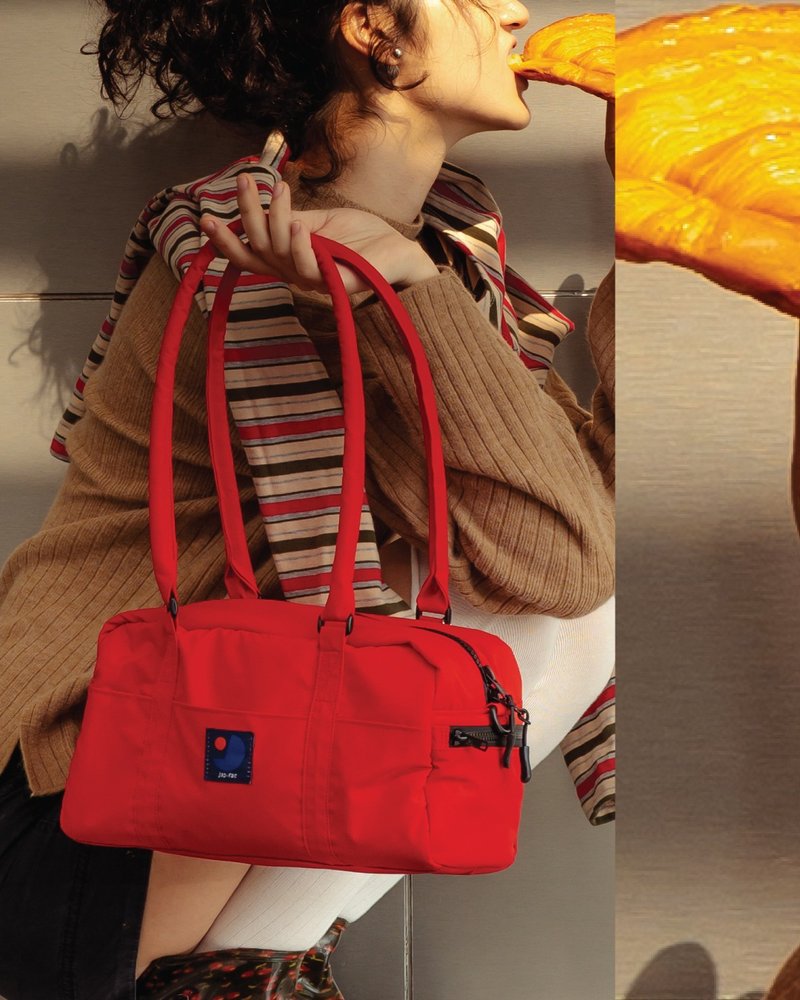 japfac CUBE Bag : RED - 側背包/斜背包 - 尼龍 紅色