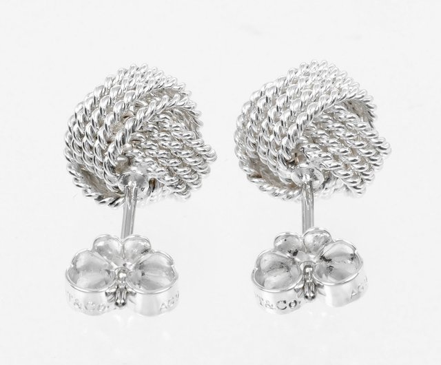 日本直送】ティファニーTIFFANY&Co. メッシュノットピアス