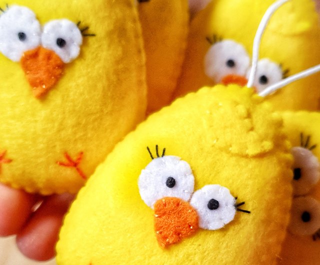 大きな ひよこ 壁飾り アンティーク 黄色 小物入れ イースター ヴィンテージ 500x0.jpg